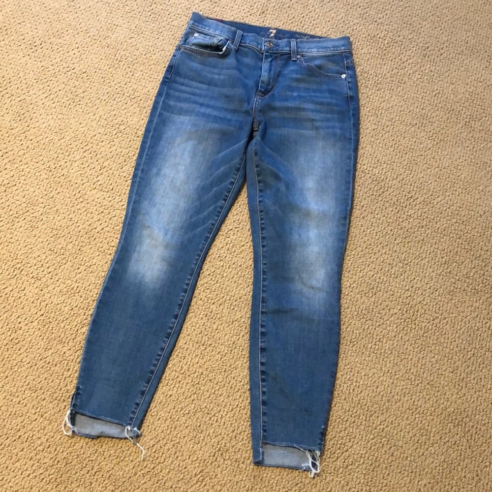 Seven for all Mankind high waist ankle skinny jean